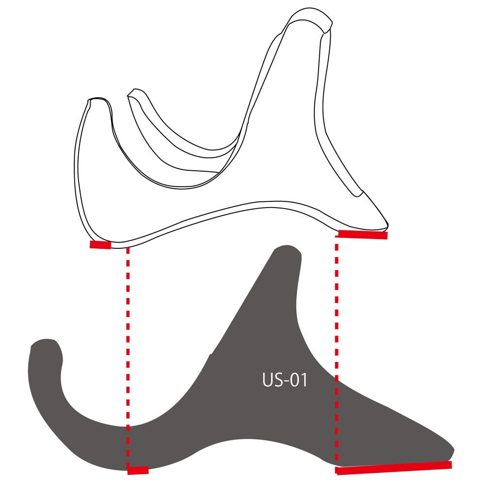 奥行き寸法が20%ほど短くなったことで、狭い台の上や床面での展示にも便利にご使用いただけるようになりました。