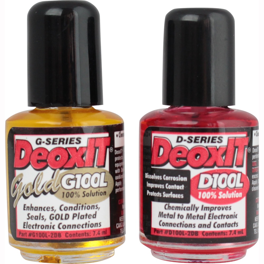 DeoxIT D100LとDeoxIT GOLD G100L溶液