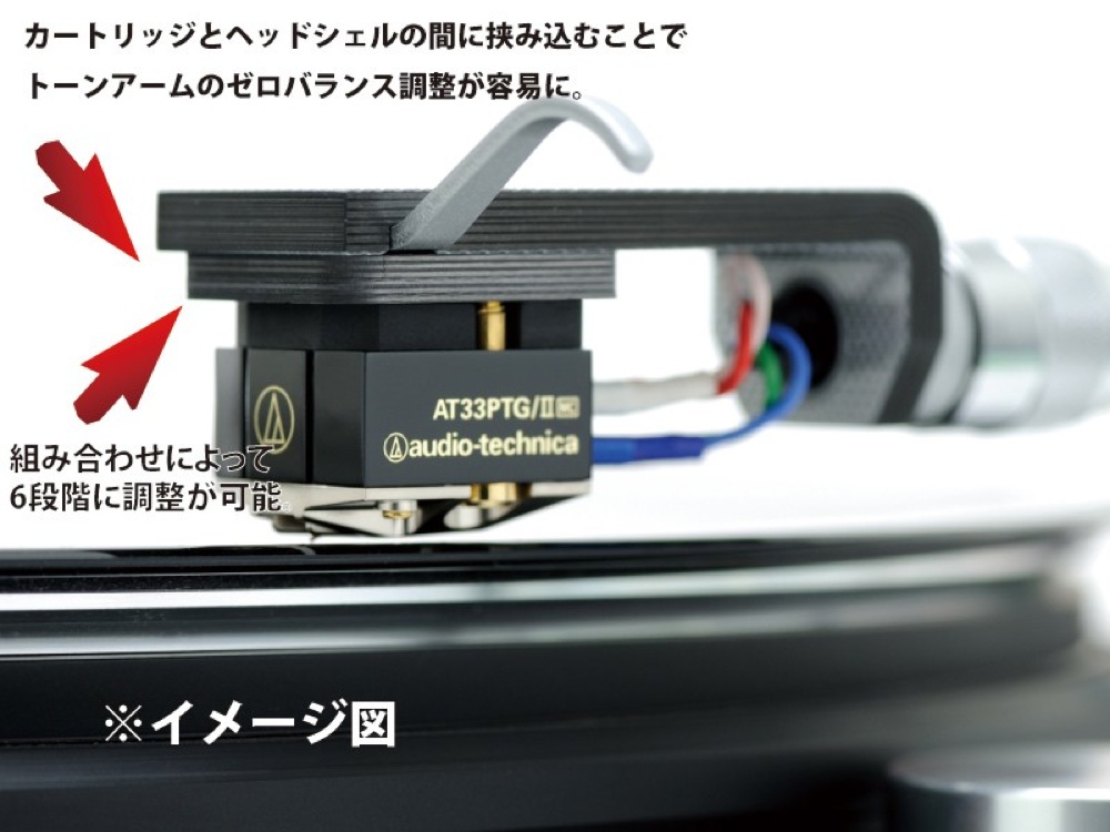 単独または重ね合わせることで、最小0.5mmから最大3.0mmまで、0.5mm刻みで6段階の高さ調整が可能です。