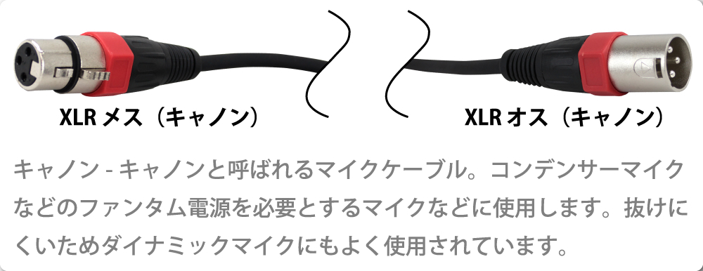 XLR端子を採用