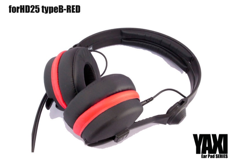 YAXI HD25TB-RED forHD25 TypeB RED 交換用イヤーパッド