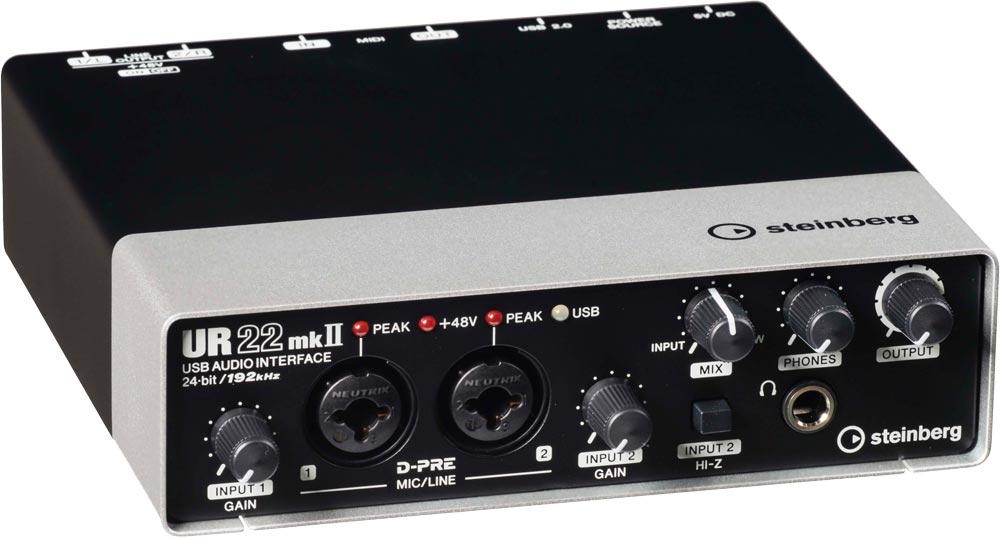steinberg UR22mkII 2x2 USB 2.0 オーディオインターフェース