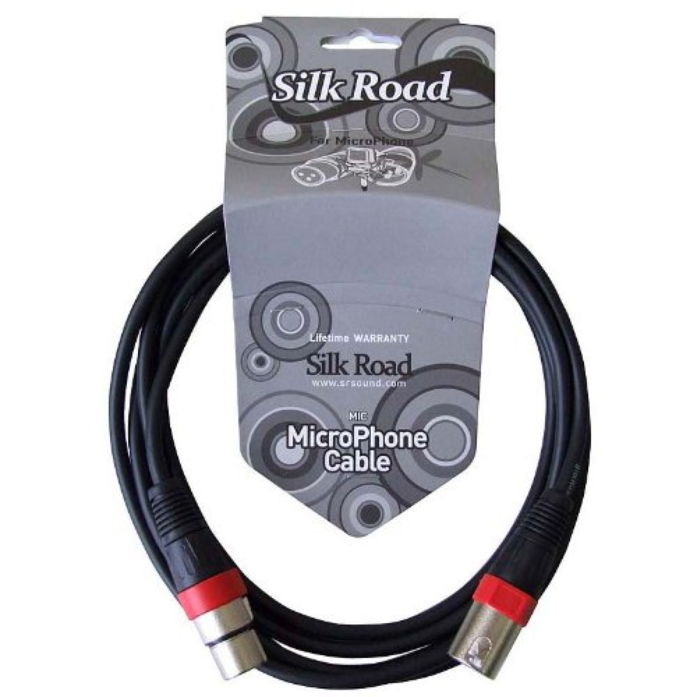 Silk Road LM203-3 マイクケーブル XLRオス-メス 3メートル