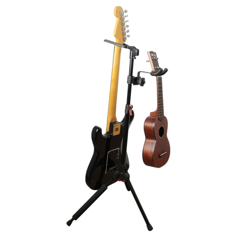 マイクスタンドやギタースタンドなどのポール形状への設置が可能