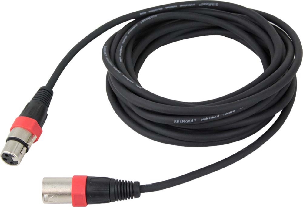 Silk Road LM203-3 マイクケーブル XLRオス-メス 3メートル