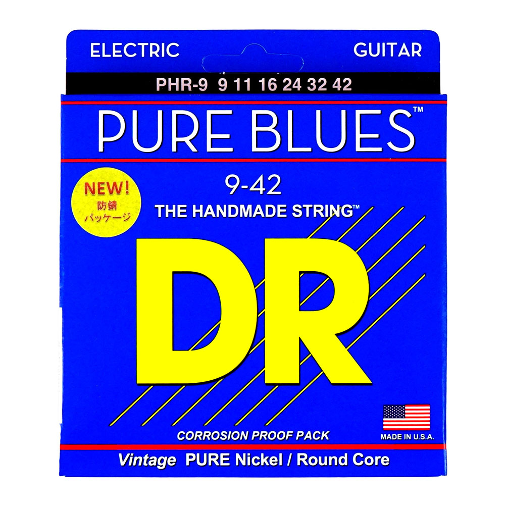 DR PURE BLUES PHR-9 LITE エレキギター弦×6セット
