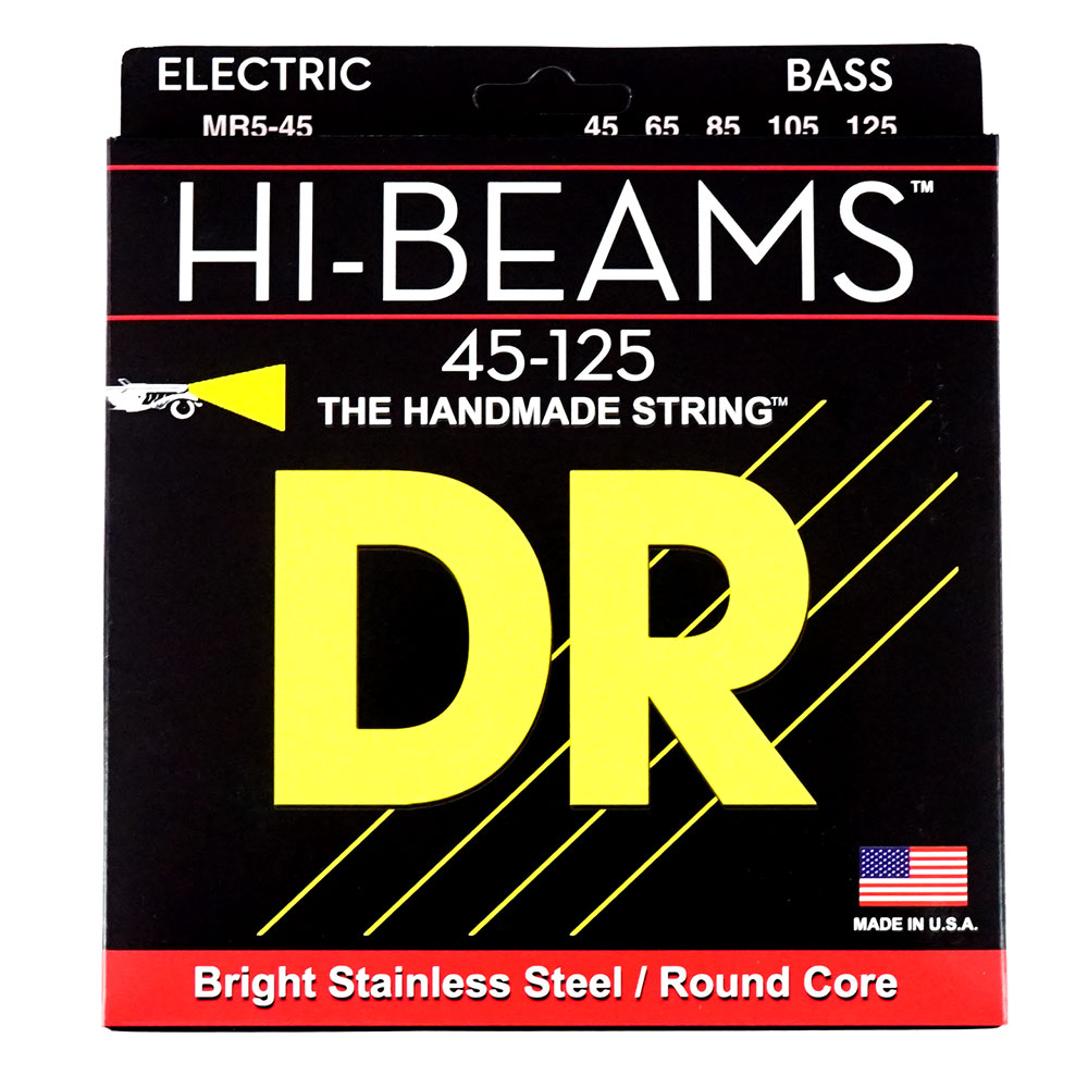 DR HI-BEAM MR5-45 Medium 5 String エレキベース弦×2セット
