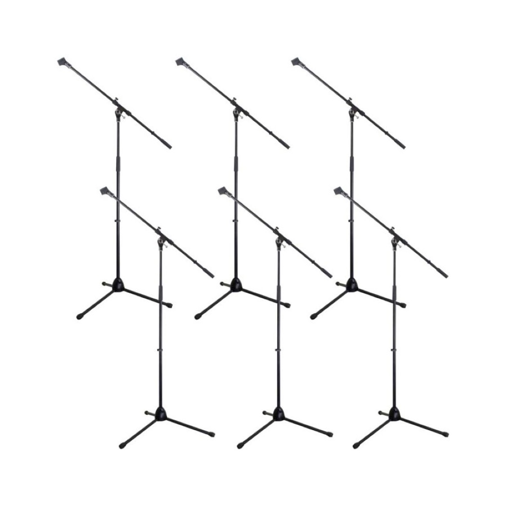 Dicon Audio MS-003 マイクスタンド6本セット マイクホルダー付き ストレートスタンドとしても使用可能