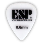 ESP PT-06P10 WH ポリアセタール ティアドロップ型 ピック×50枚