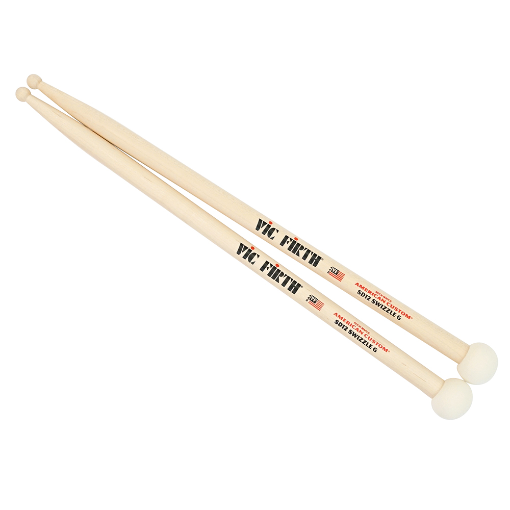 VIC FIRTH VIC-SD12 Swizzle G×3SET マレット付き ドラムスティック