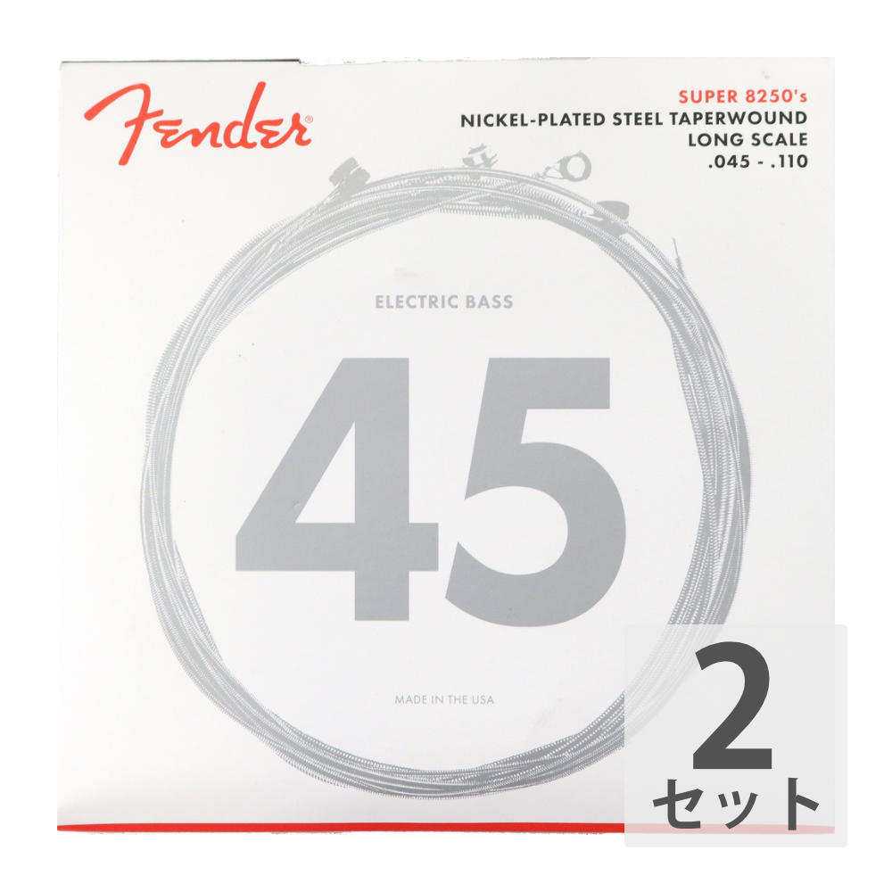 Fender Bass Strings Nickel Plated Steel 8250M 45-110 フェンダー エレキベース弦×2セット