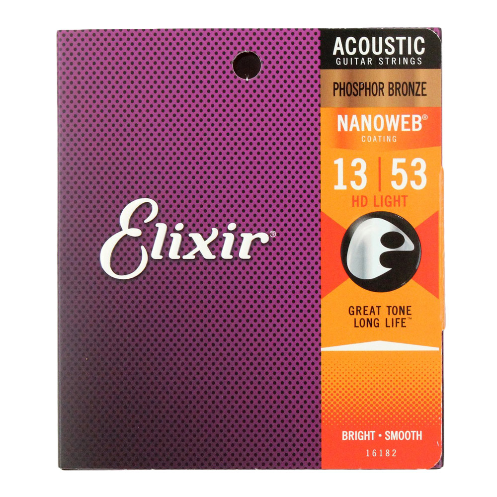 ELIXIR 16182 PHOSPHOR BRONZE HD Light 13-53 アコースティックギター弦×3SET