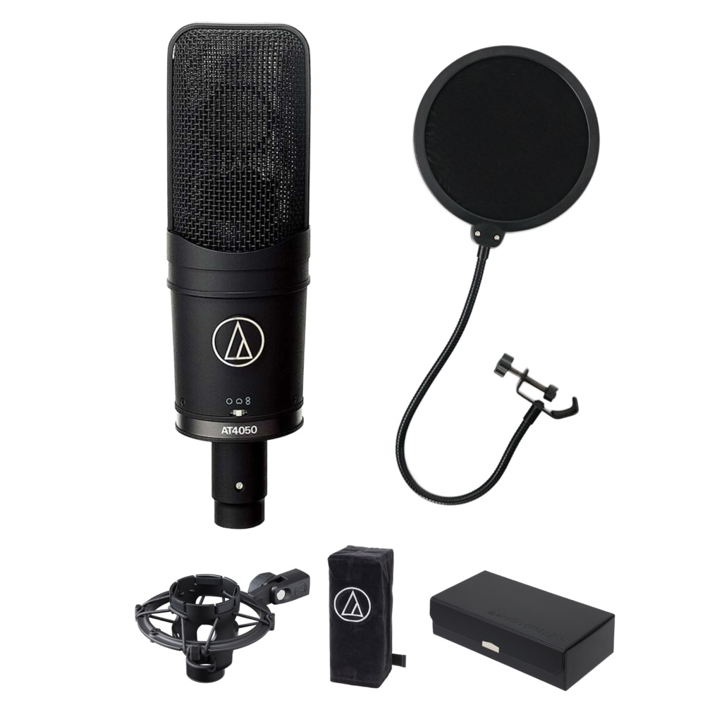 AUDIO-TECHNICA AT4050 ポップフィルター付き コンデンサーマイク