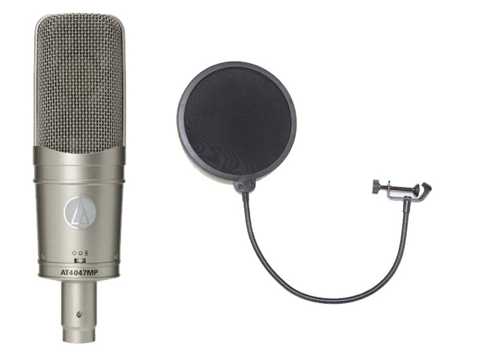 AUDIO-TECHNICA AT4047MP ポップフィルター付き コンデンサーマイク