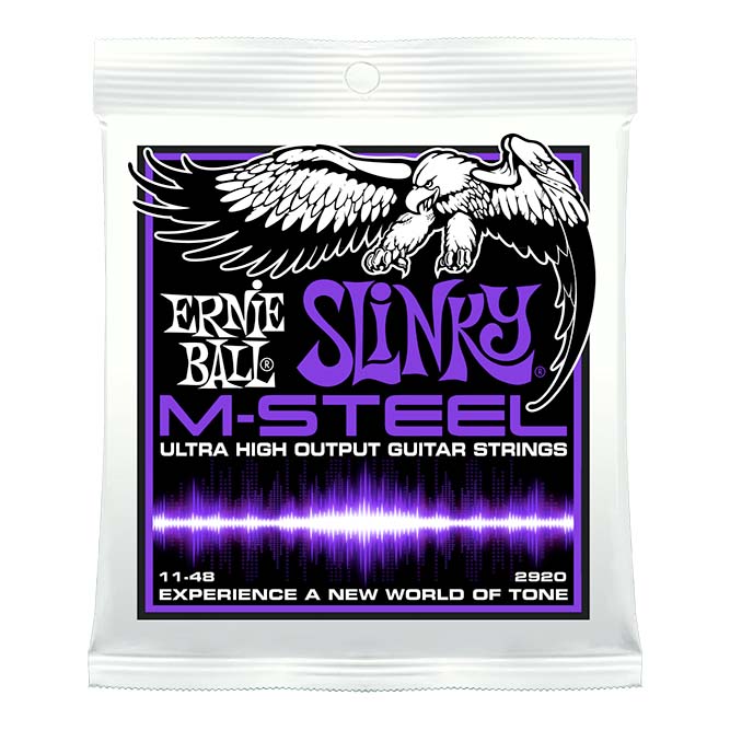 ERNIE BALL 2920 M-Steel Power Slinky エレキギター弦×6セット