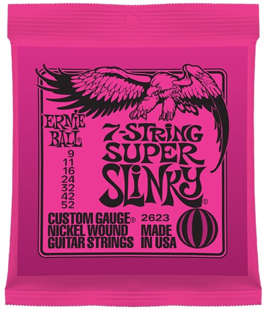 アーニーボール ERNIE BALL 2623 7-String Super Slinky 7弦エレキギター弦×12セット(アーニーボール 7弦用 スーパースリンキー) | chuya