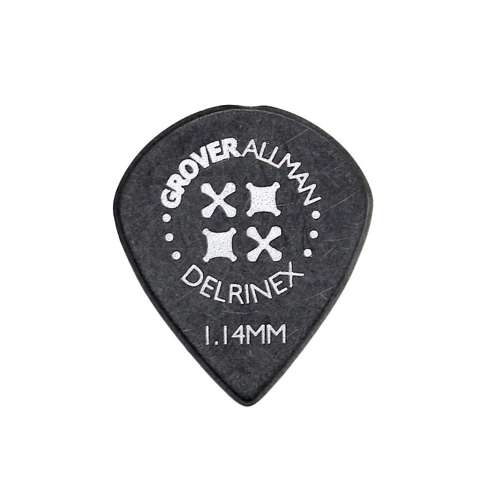 Grover Allman Delrinex Black Jazz XL 1.14mm PPD5506 ギターピック×10枚
