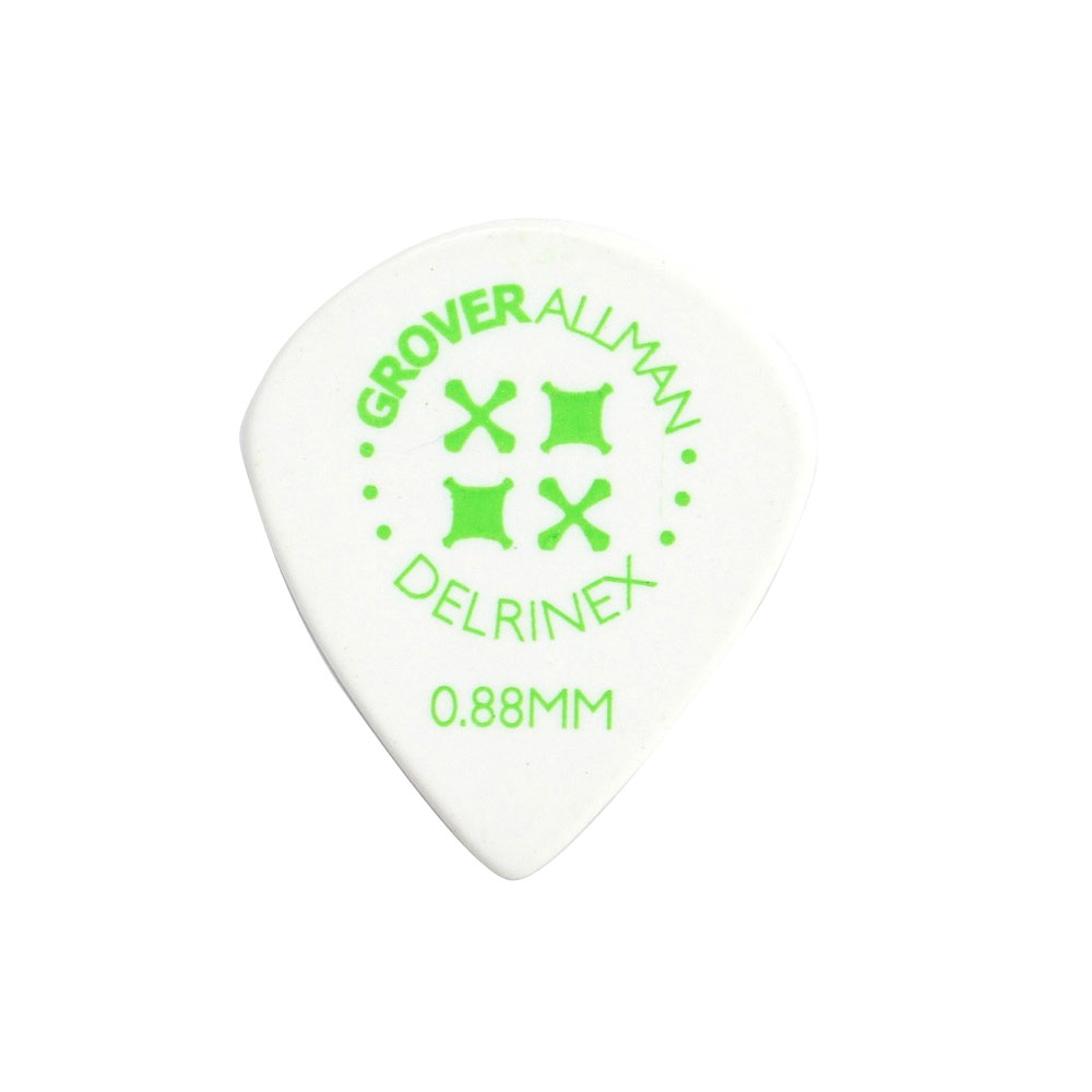 Grover Allman Delrinex White Jazz XL 0.88mm PPD5605 ギターピック×10枚