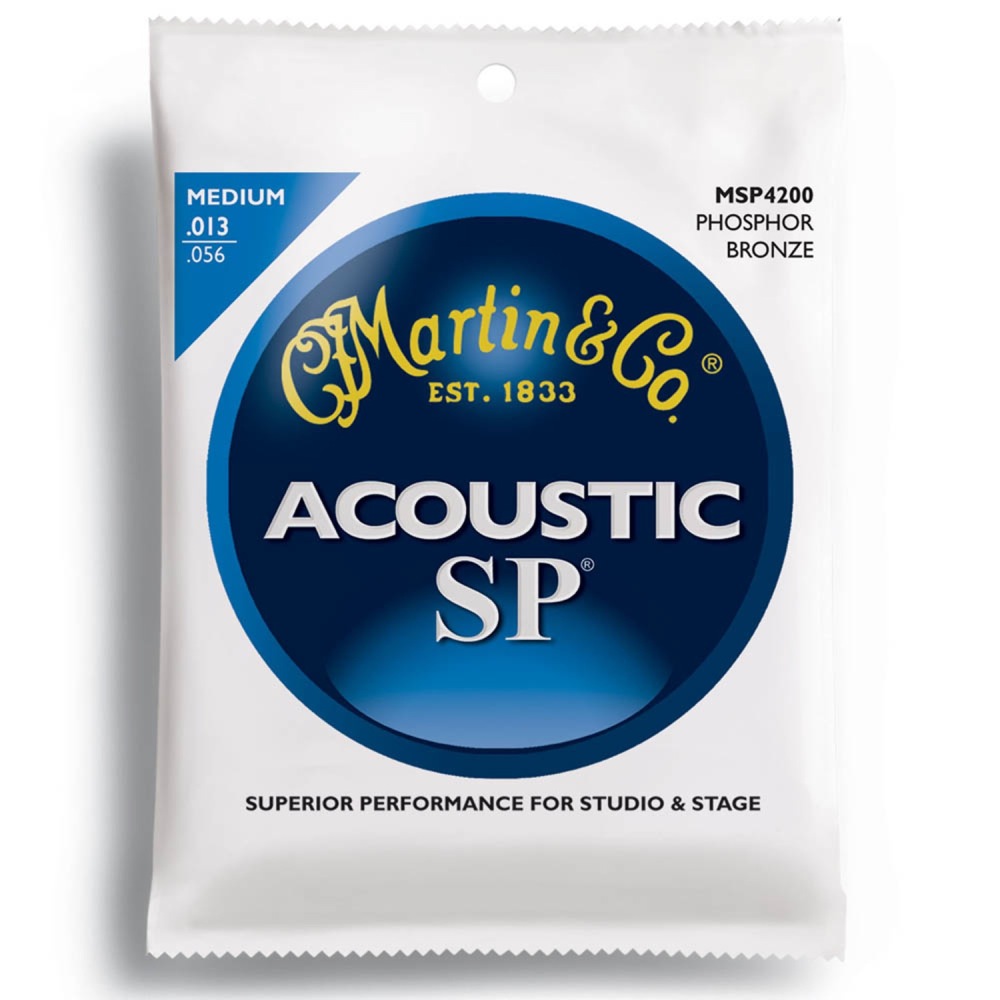 MARTIN MSP4200 92/8 Phosphor Bronze Medium アコースティックギター弦×3SET(マーチン アコギ弦 ミディアムゲージ  013-056) 全国どこでも送料無料の楽器店