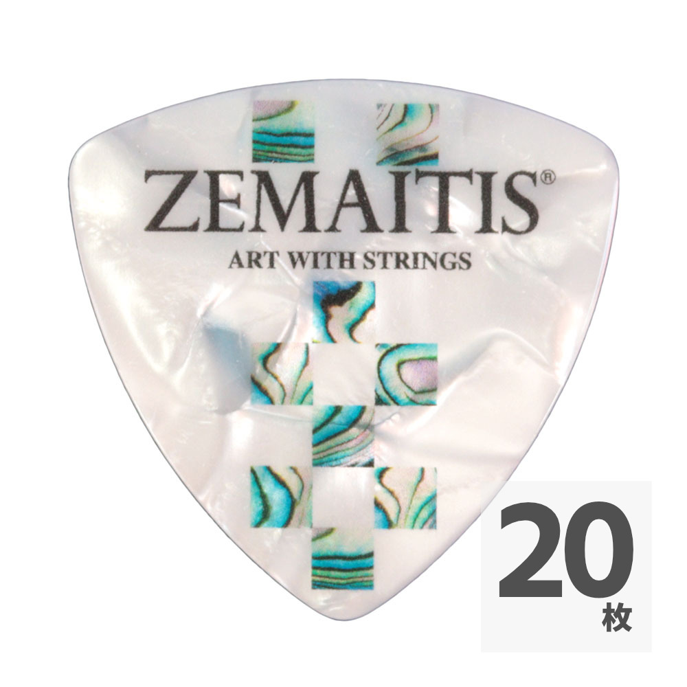ZEMAITIS Guitar Picks ZP05 TR/Medium 0.75mm トライアングル セルロイド ギターピック×20枚