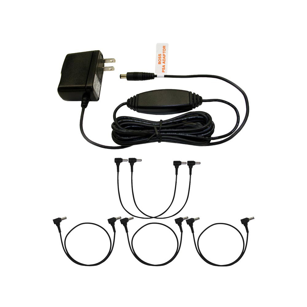 BOSS PSA-100S2 電源アダプター DCケーブル付きセット（30cm×2本 50cm×3本）