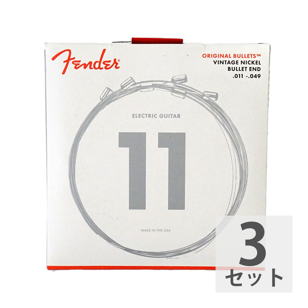 Fender Pure Nickel Bullet 3150M 11-49 エレキギター弦×3セット