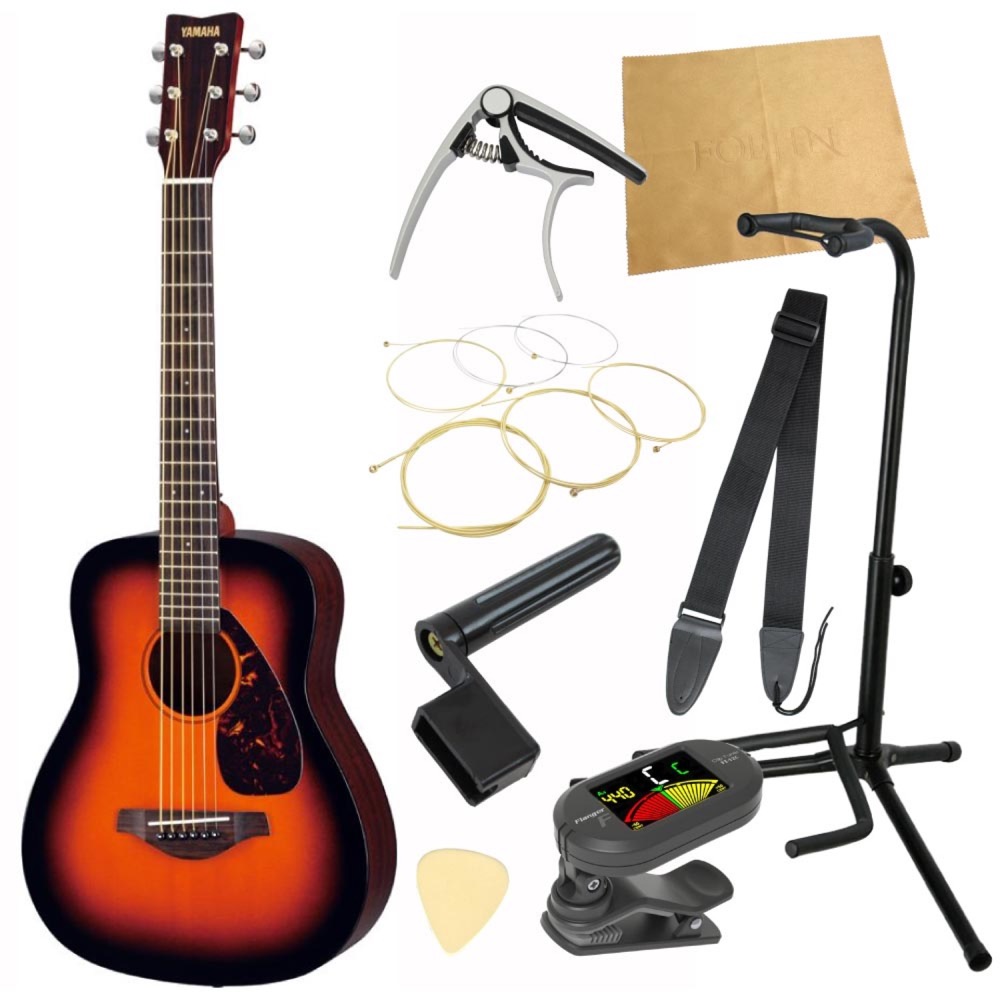 ヤマハから始める!大人のアコギ入門セット YAMAHA JR2S TBS ミニアコースティックギター 9点セット