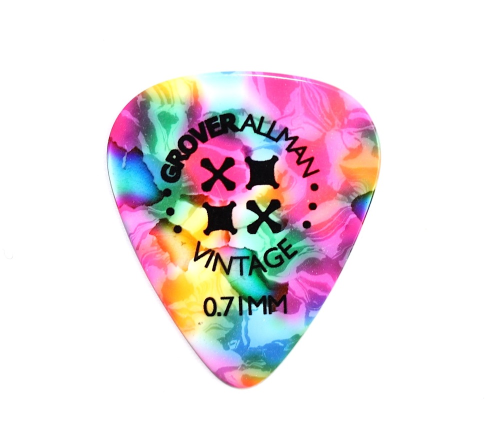 Grover Allman Vintage Celluloid Rainbow 0.71mm PPV4908 ギターピック×30枚