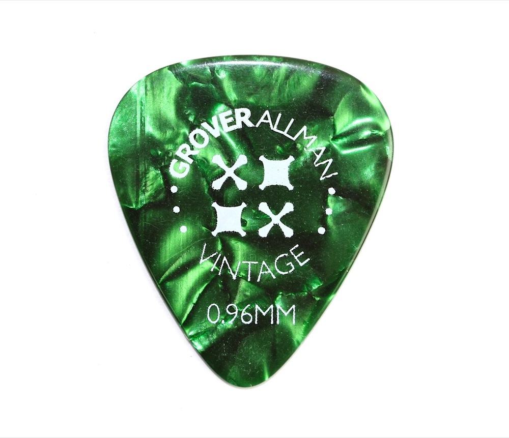 Grover Allman Vintage Celluloid Green 0.96mm PPV4610 ギターピック×30枚