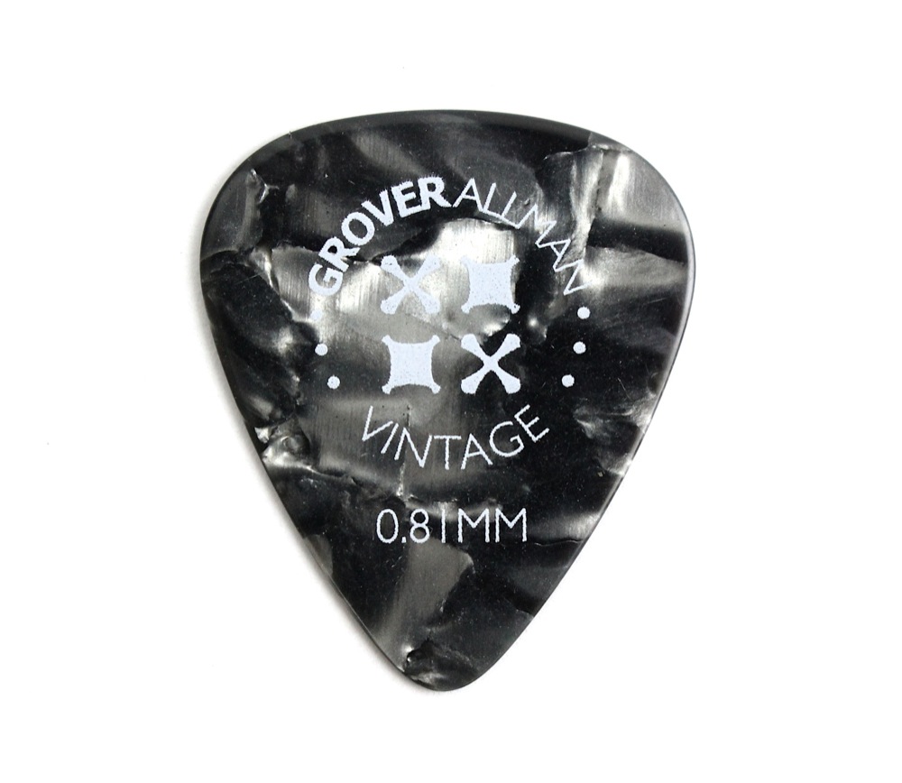 Grover Allman Vintage Celluloid Grey 0.81mm PPV4709 ギターピック×30枚