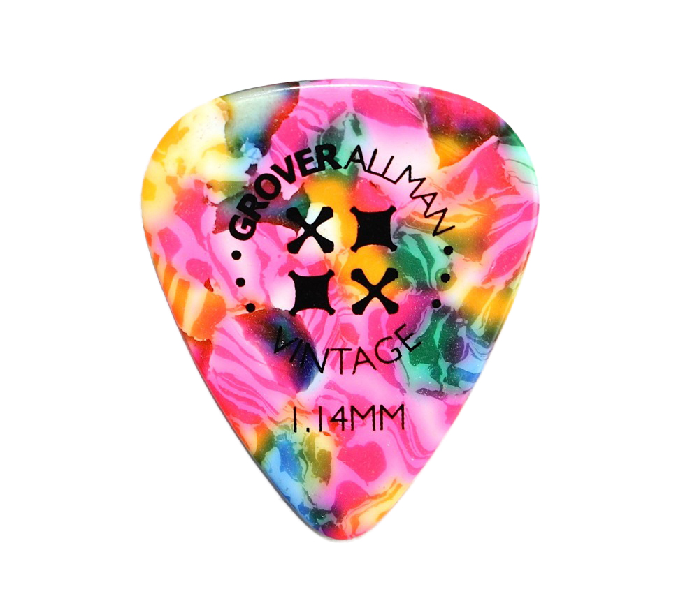Grover Allman Vintage Celluloid Rainbow 1.14mm PPV4911 ギターピック×30枚