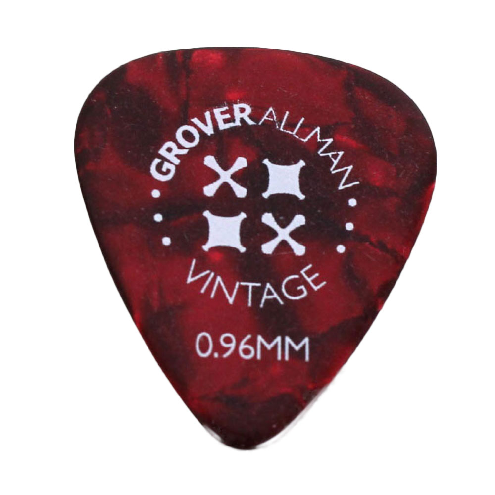 Grover Allman Vintage Celluloid Red 0.96mm PPV5010 ギターピック×30枚