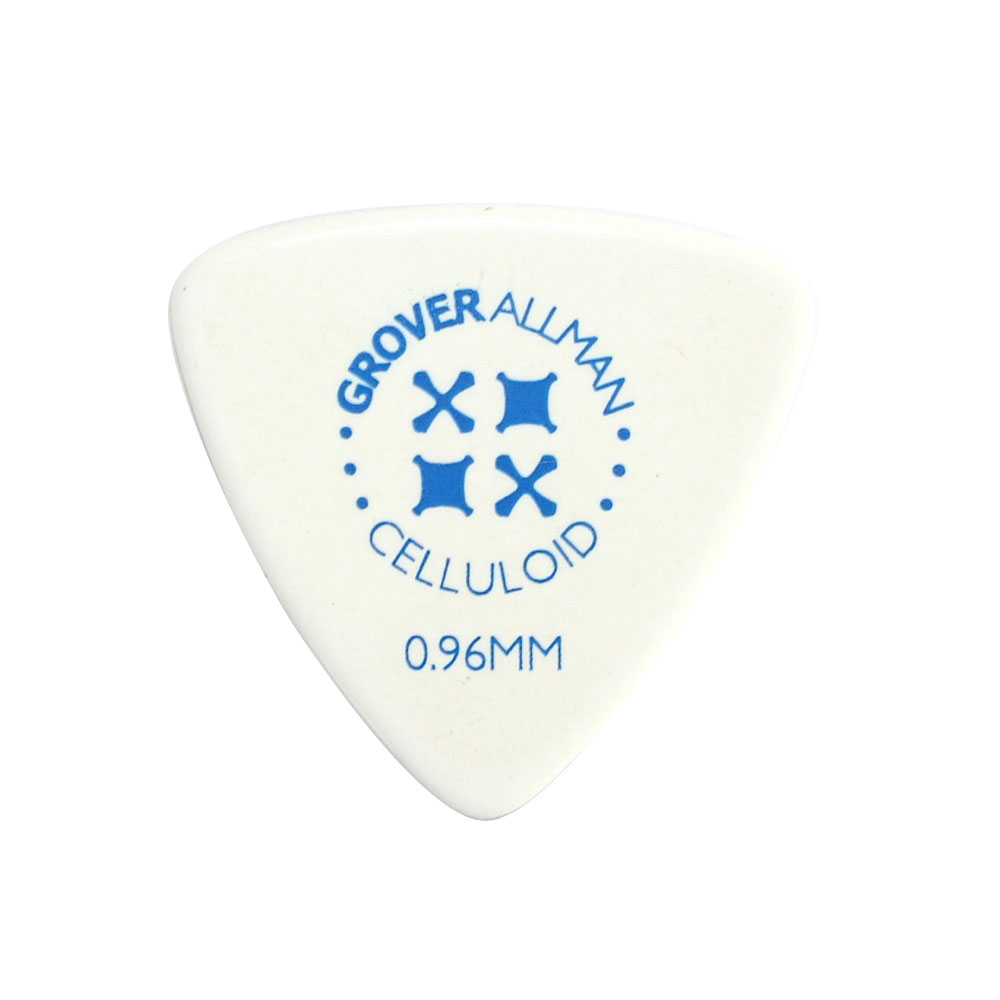 Grover Allman Celluloid White Large Triangle 0.96mm PPC4306 ギターピック×30枚