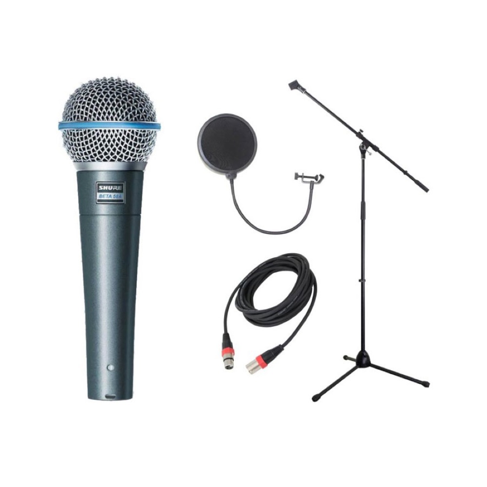 SHURE BETA58A-J ボーカル用ダイナミックマイク マイクアクセサリ付き4