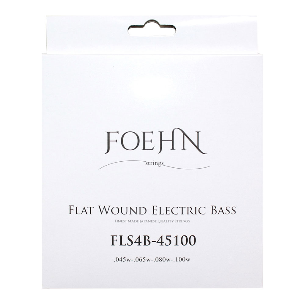 FOEHN FLS4B-45100×2セット Flat Wound Electric Bass Strings Regular Light 45-100 フラットワウンドエレキベース弦
