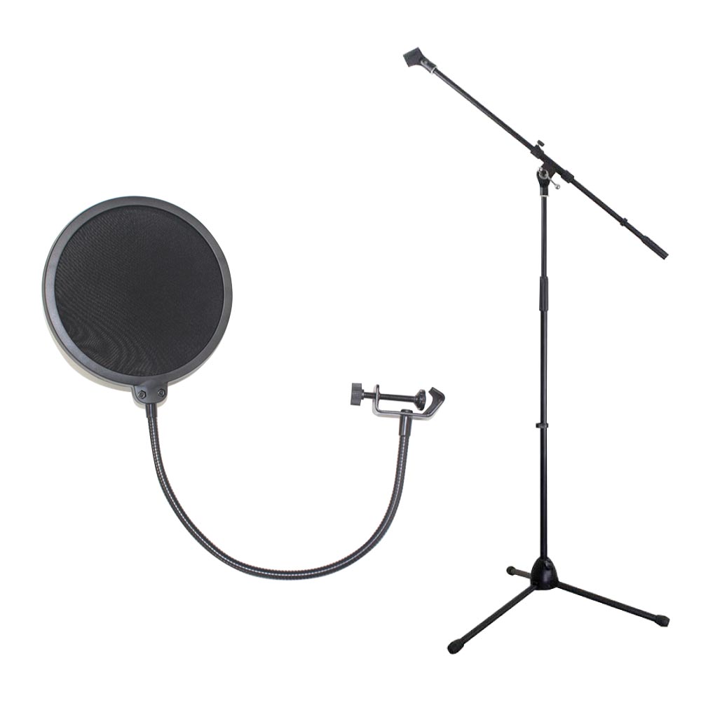 Dicon Audio MS-003 マイクスタンド ブーム・ストレート兼用 ポップフィルター セット
