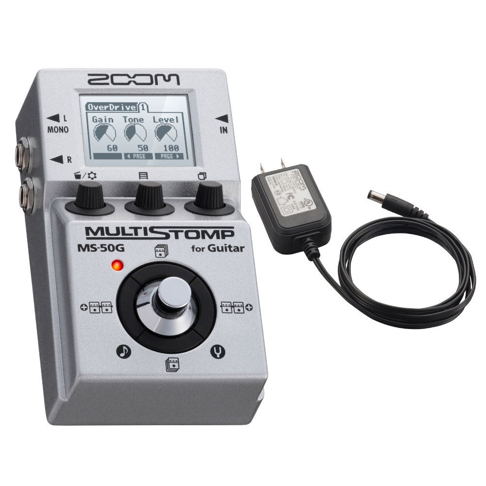 ZOOM MultiStomp MS-50G ギターエフェクター 純正アダプター付きセット