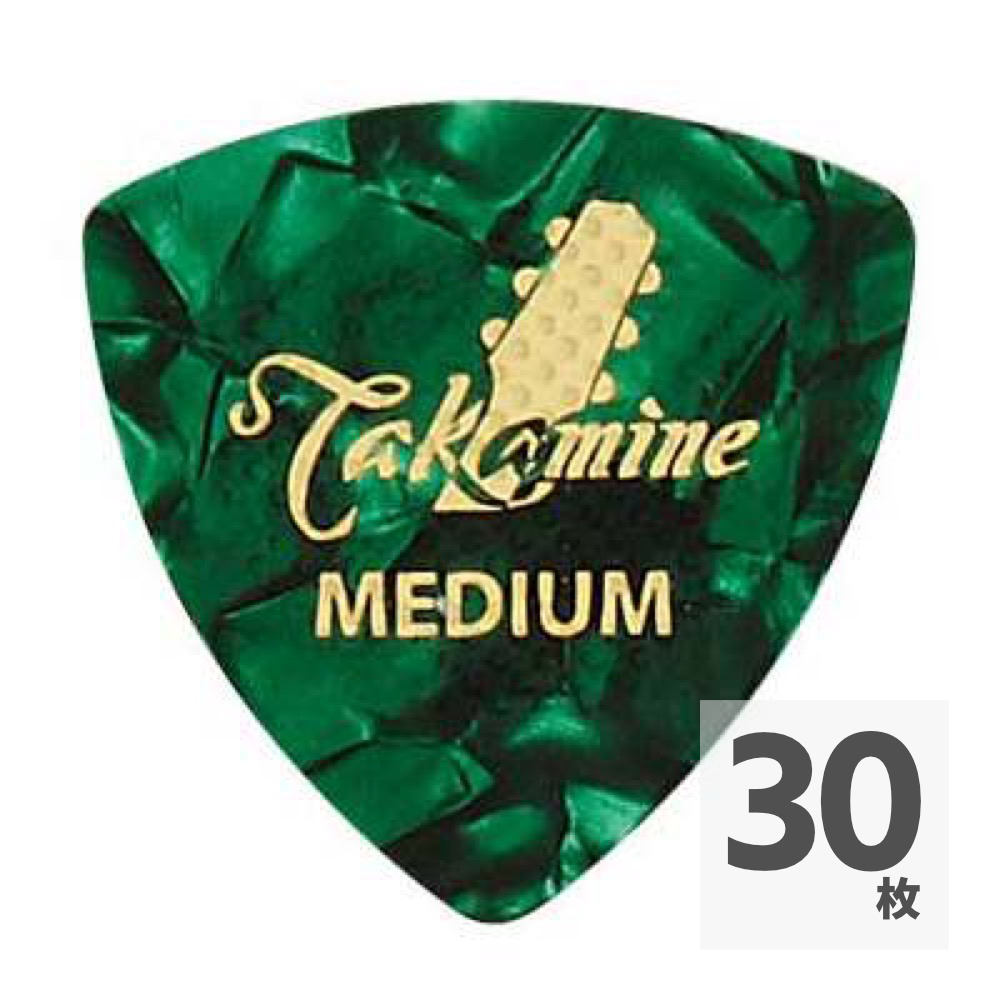 TAKAMINE P1G MEDIUM セルロイド トライアングルピック×30枚