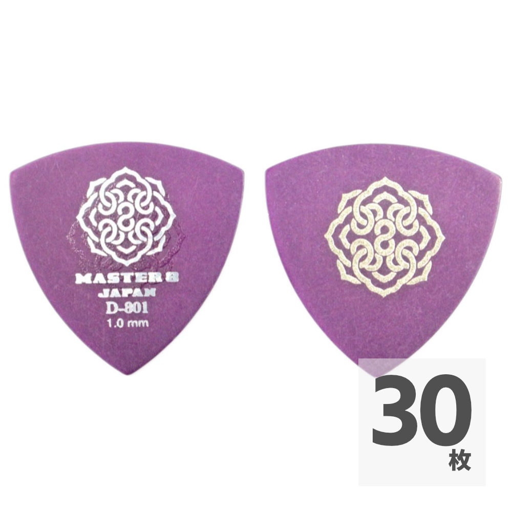 MASTER 8 JAPAN D801S-TR100 D-801 TRIANGLE HARDGRIP 1.0mm ギターピック×30枚