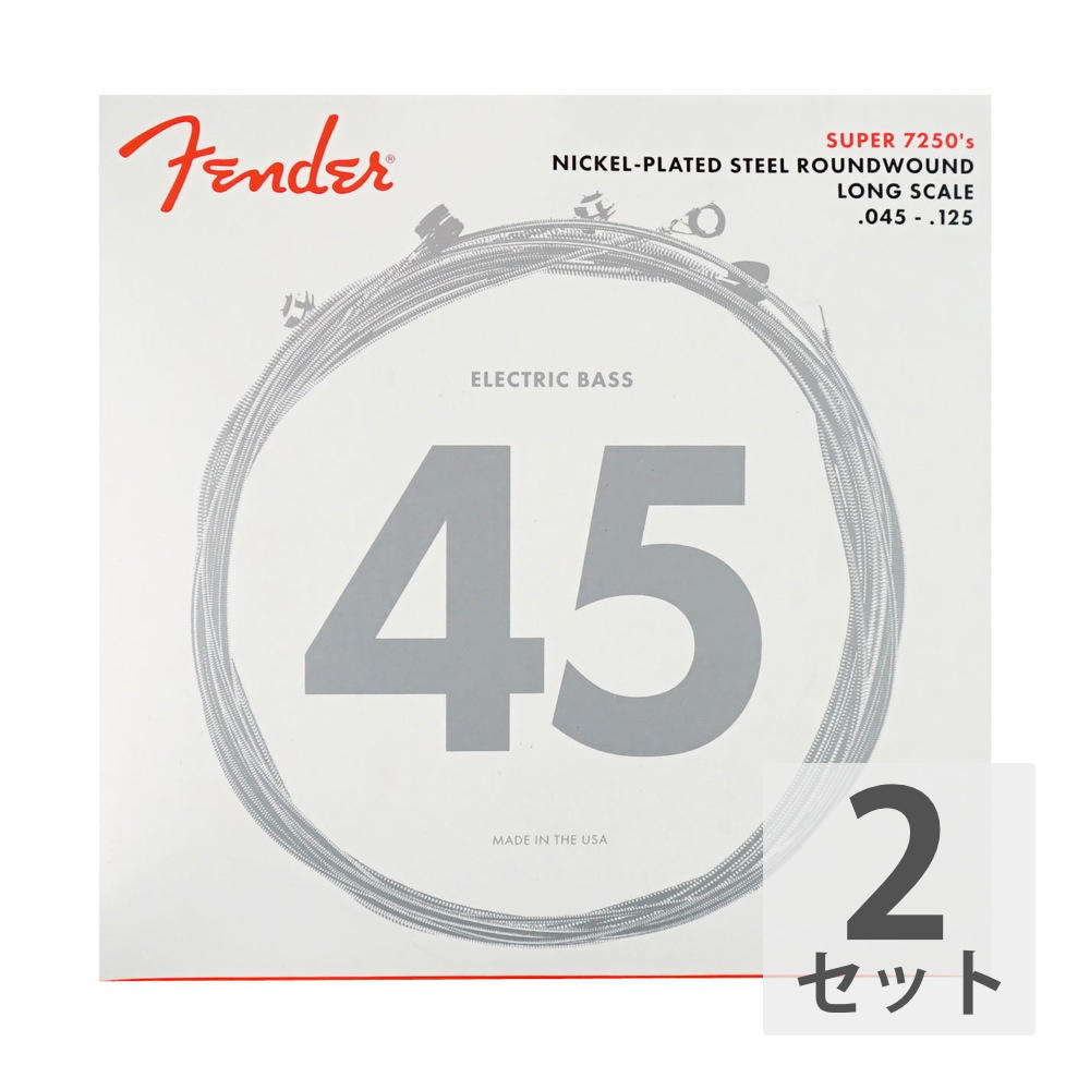 Fender Bass Strings Nickel Plated Steel 5-STR 7250-5M 45-125 5弦エレキベース弦×2セット