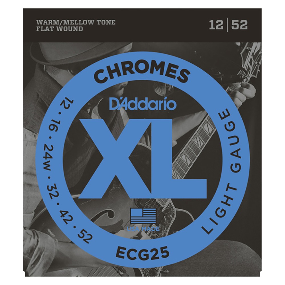D'Addario ECG25 フラットワウンド エレキギター弦×5セット