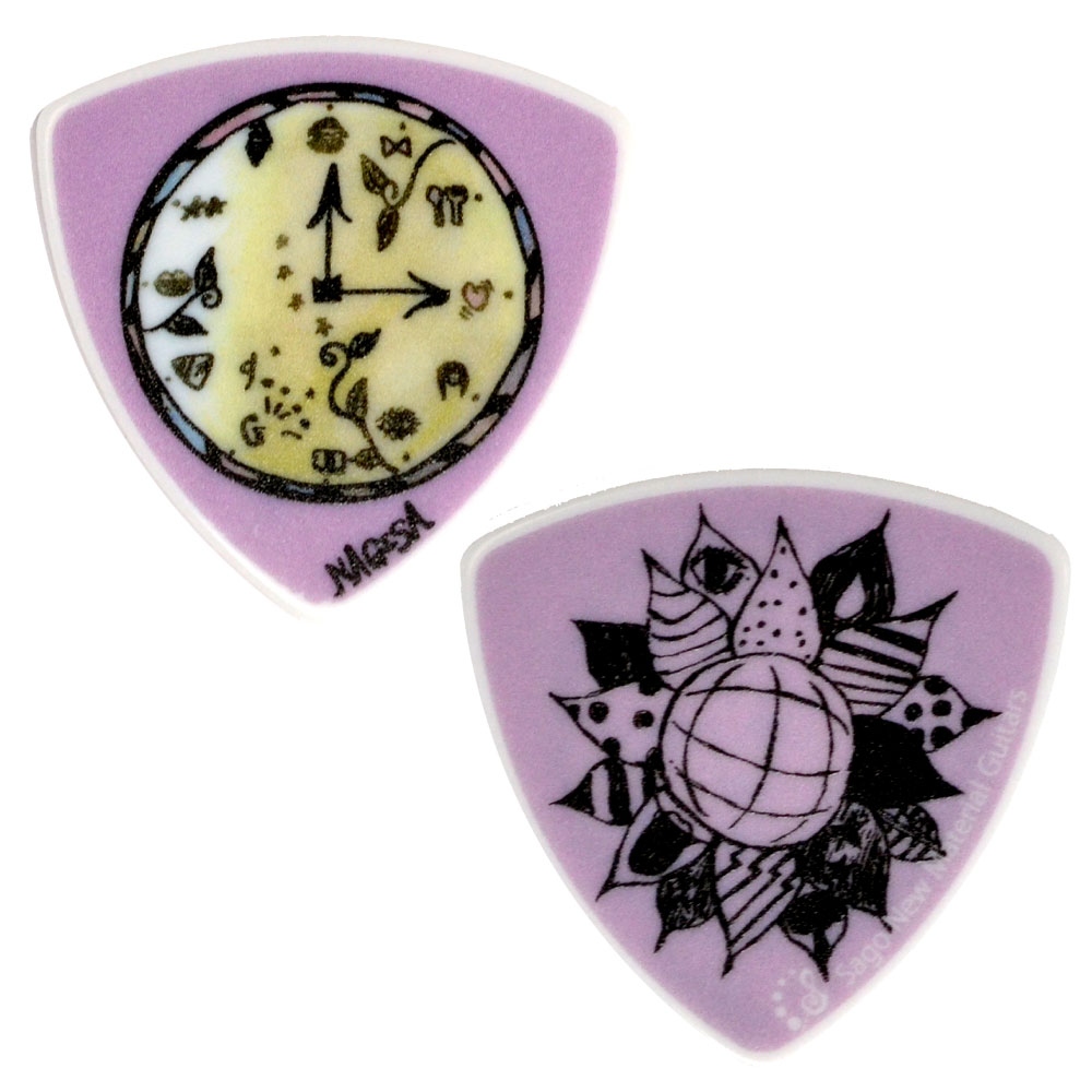Sago GIRLFRIEND NAGISAモデル Purple Cellulose 0.75mm ギターピック×10枚