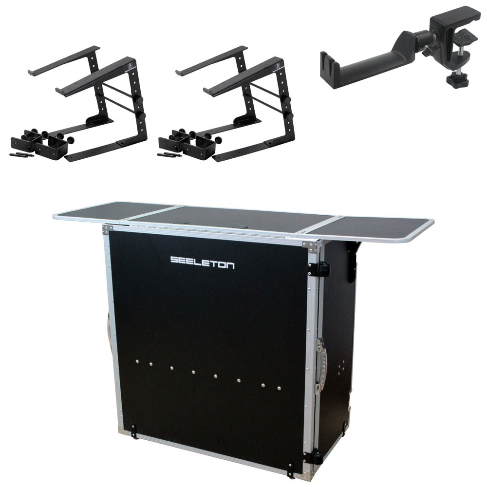 SEELETON SDJT/SMH-1/LPS-002×2 折りたたみ式 DJテーブル 4点セット
