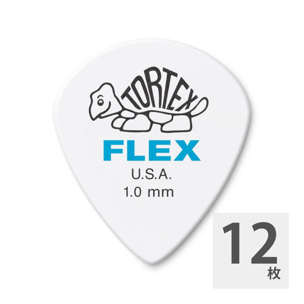 JIM DUNLOP 468 Tortex Flex Jazz III 1.0mm ギターピック×12枚