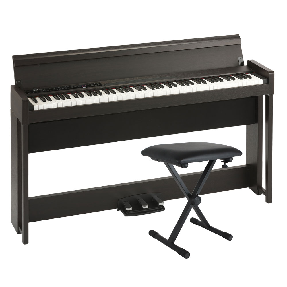 KORG C1 AIR BR 電子ピアノ Dicon Audio SB-001 キーボードベンチセット