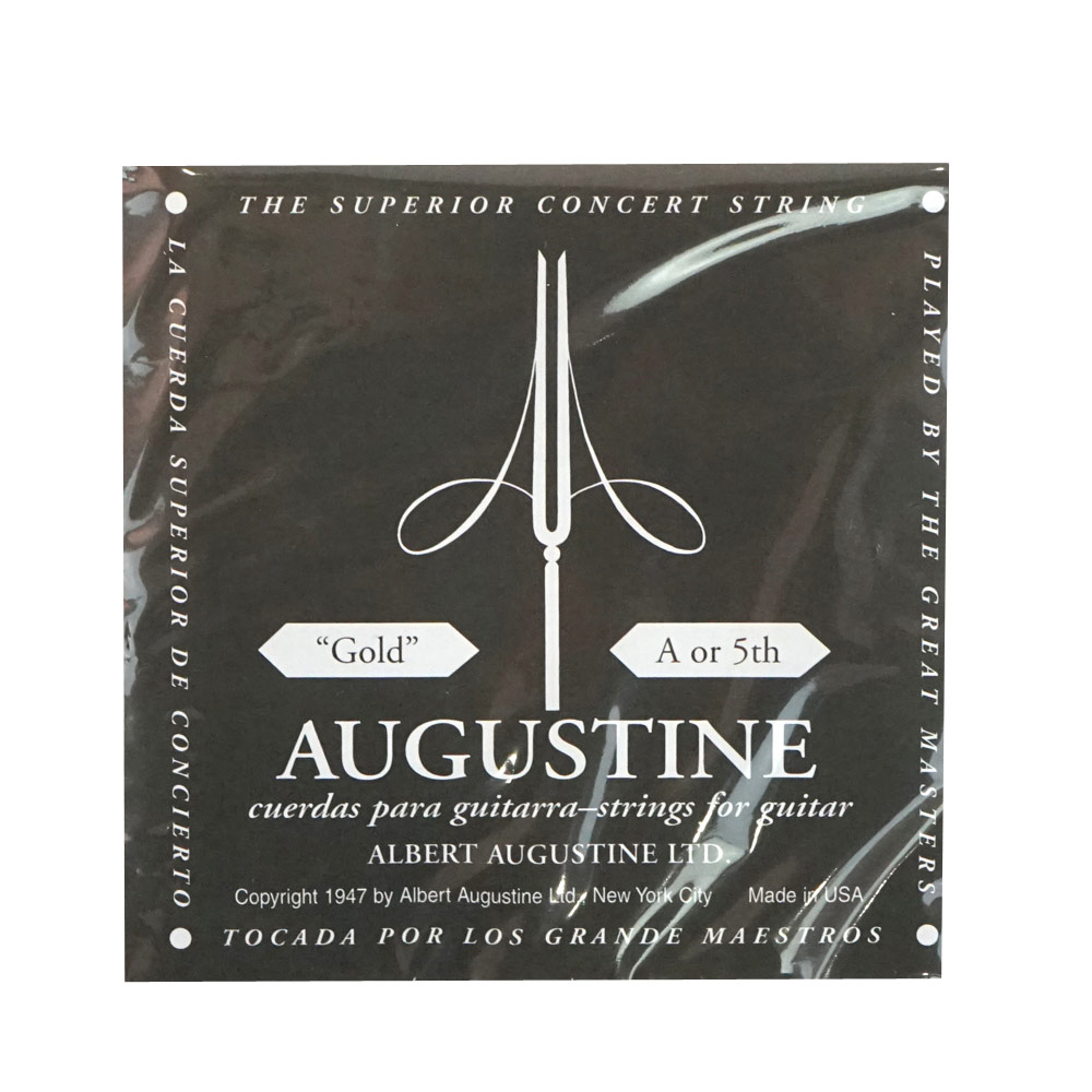AUGUSTINE GOLD 5th クラシックギター弦 バラ弦×6本
