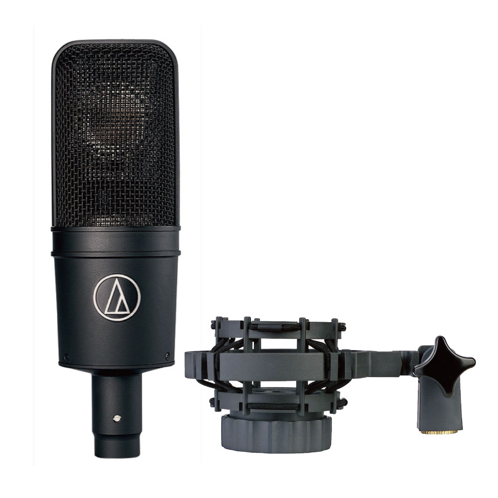 AUDIO-TECHNICA AT4040 コンデンサーマイク ＆ AKG H85 サスペンション付マイクホルダーセット