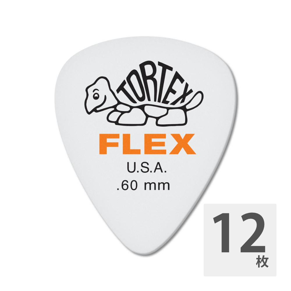 JIM DUNLOP 428 Tortex Flex Standard 0.60mm ギターピック×12枚