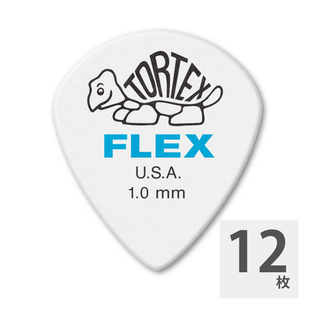 JIM DUNLOP FLEXJazz3XL Tortex Flex Jazz III XL 466 1.00mm ギターピック×12枚