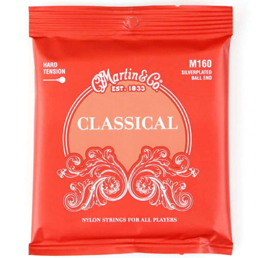 MARTIN M160 Classical Silverplated Ball End/High Tension クラシックギター弦×3セット